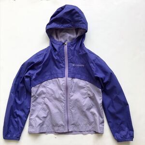 Columbia purple mesh lined windbreaker EUC XS(6Y)